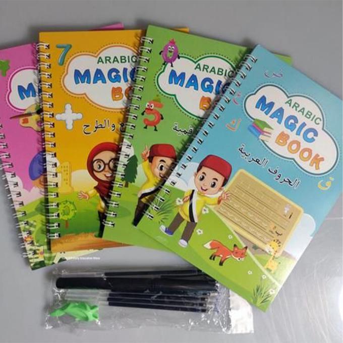 12 كتاب لتعلم الكتابة + 30 قلم +  طابليط هدية